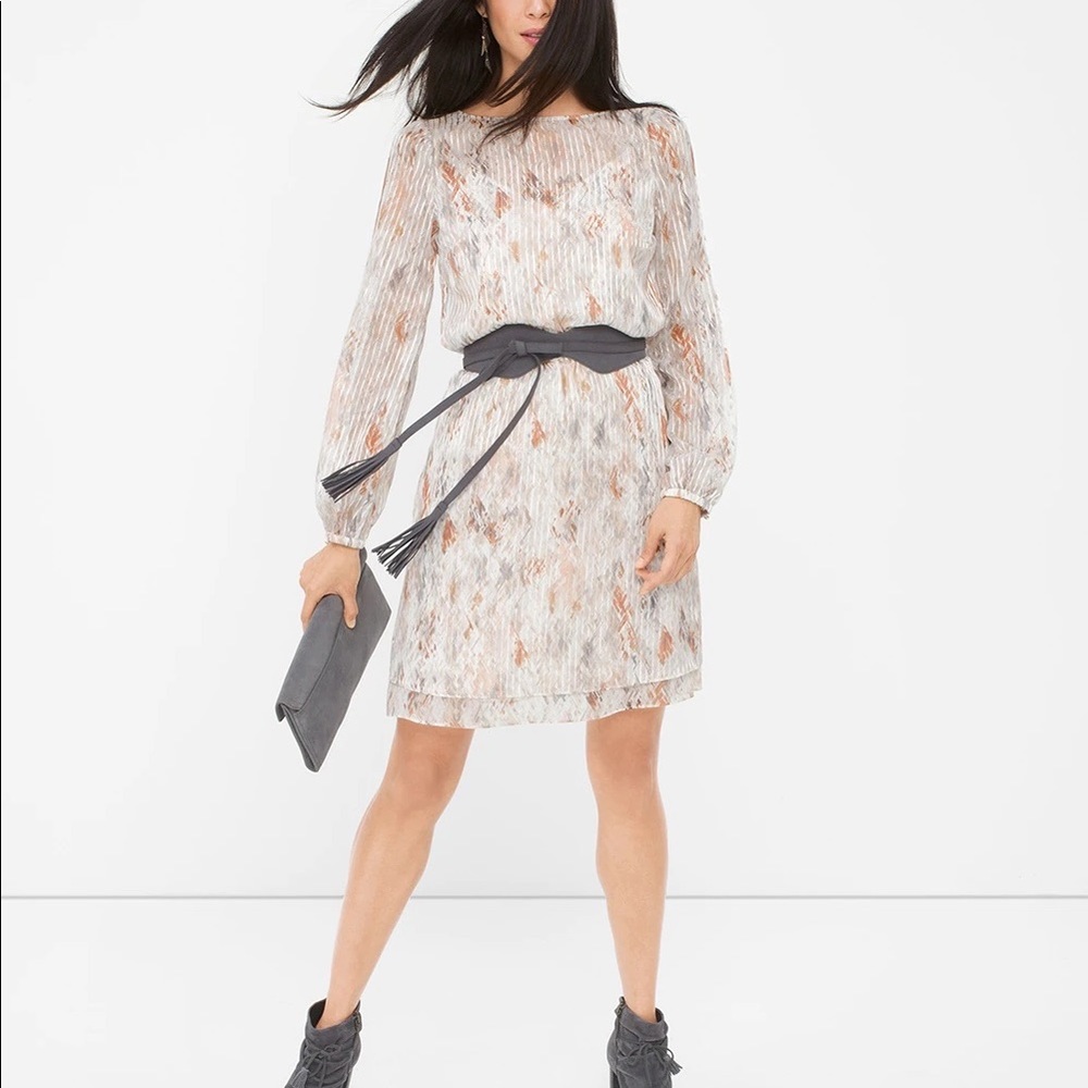 Geo-Print Boho Dress XXS